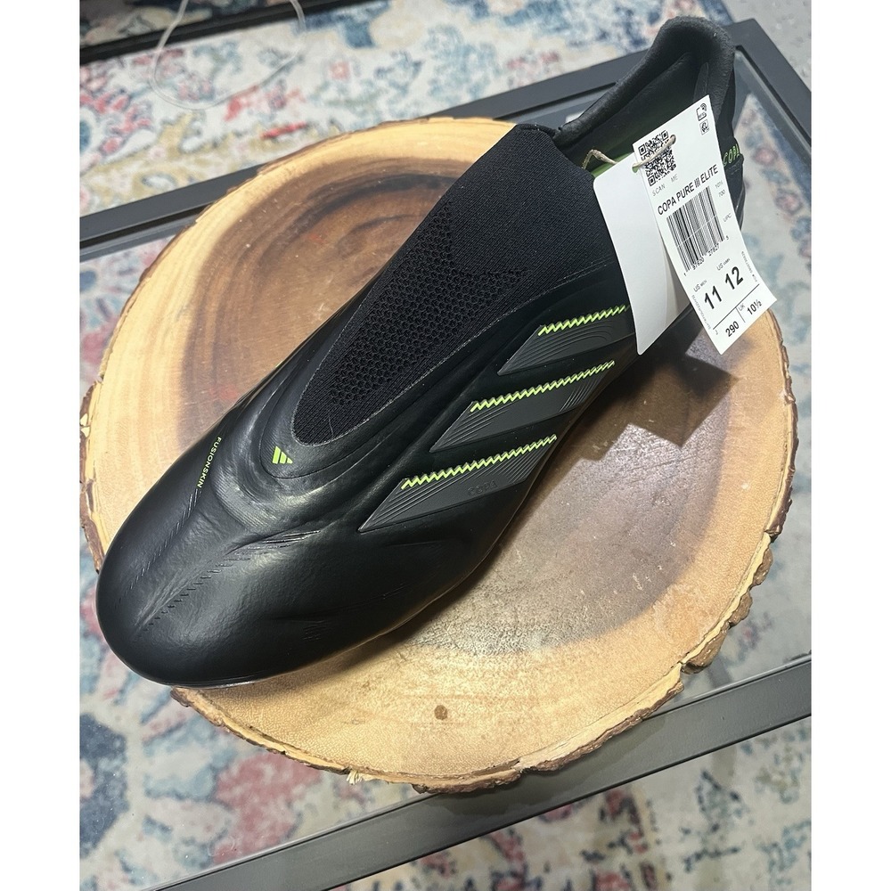 Adidas Copa Pure III Elite Soccer Cleats Mens 11 Black New Laceless FG IE1616 - Picture 2 of 15